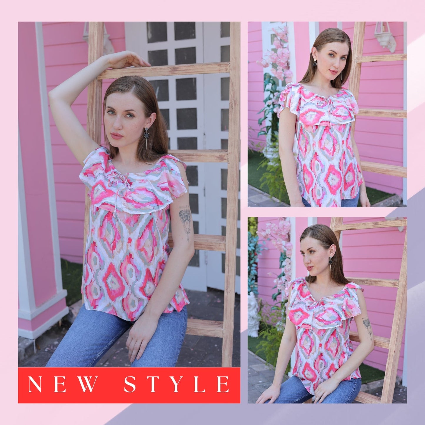 Glofash - Essential Pink Top for Women - FashionZapp.com