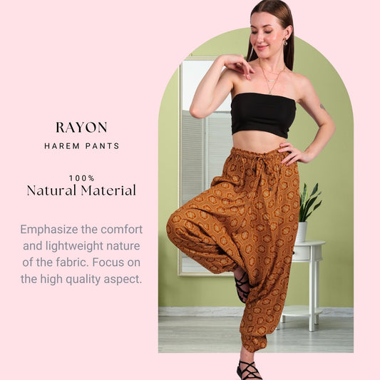 Bohemian Harem Pants for Women “ Comfortable Yoga Pants - .com