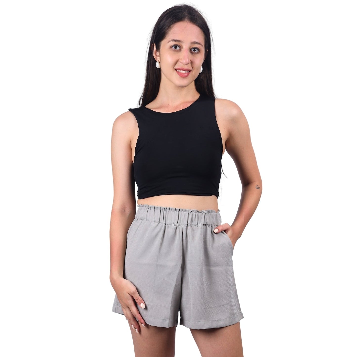 Comfy Chic Elastic Waist Shorts