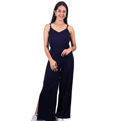 Wide-Leg Sleeveless Jumpsuit