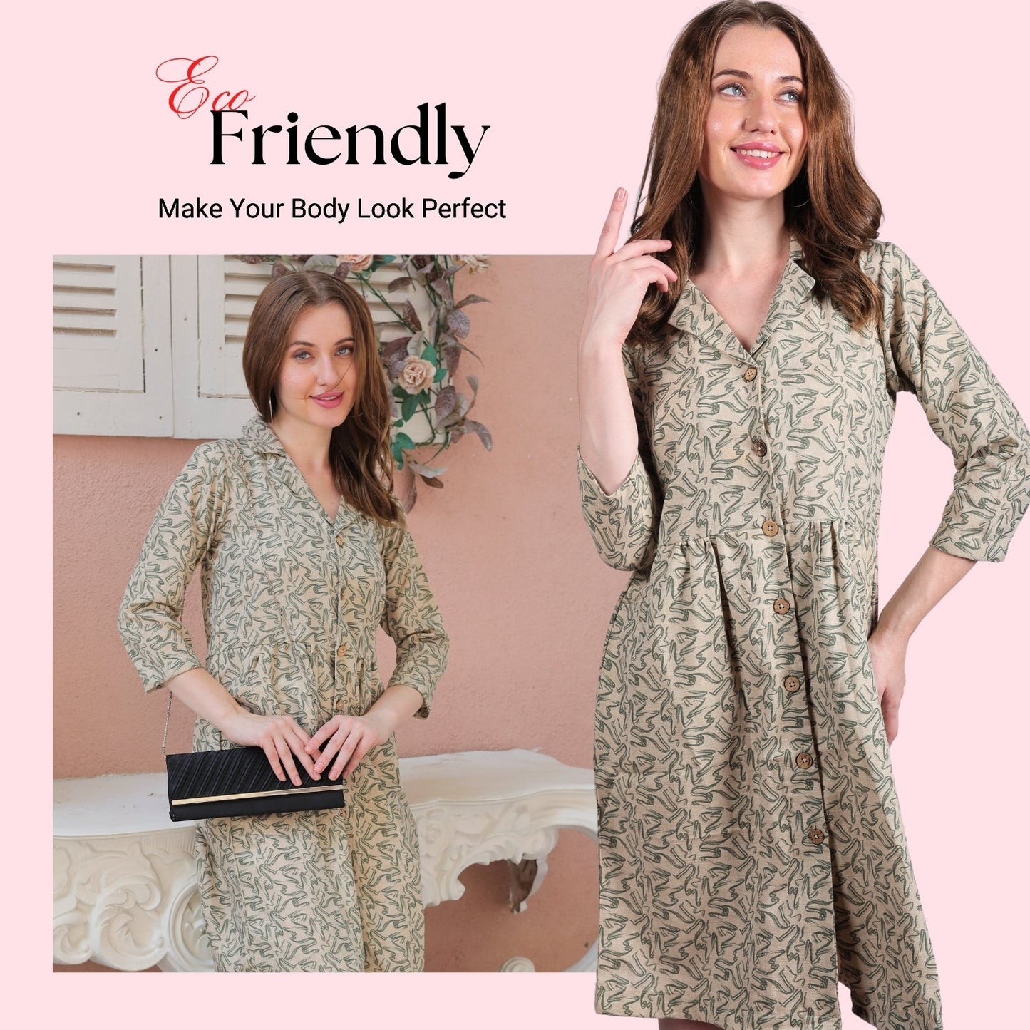 This Summer with Stylish Cotton & Linen Dresses