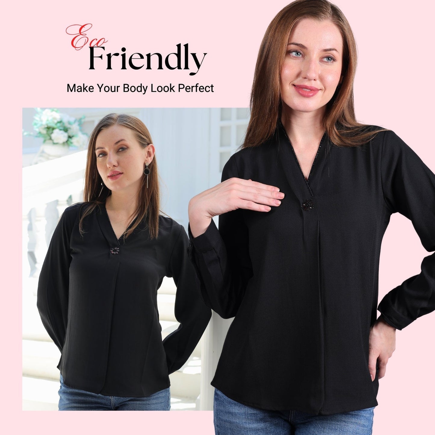 Glofash | Stylish Modal Black Top for Women – Elegant & Comfortable Design - FashionZapp.com