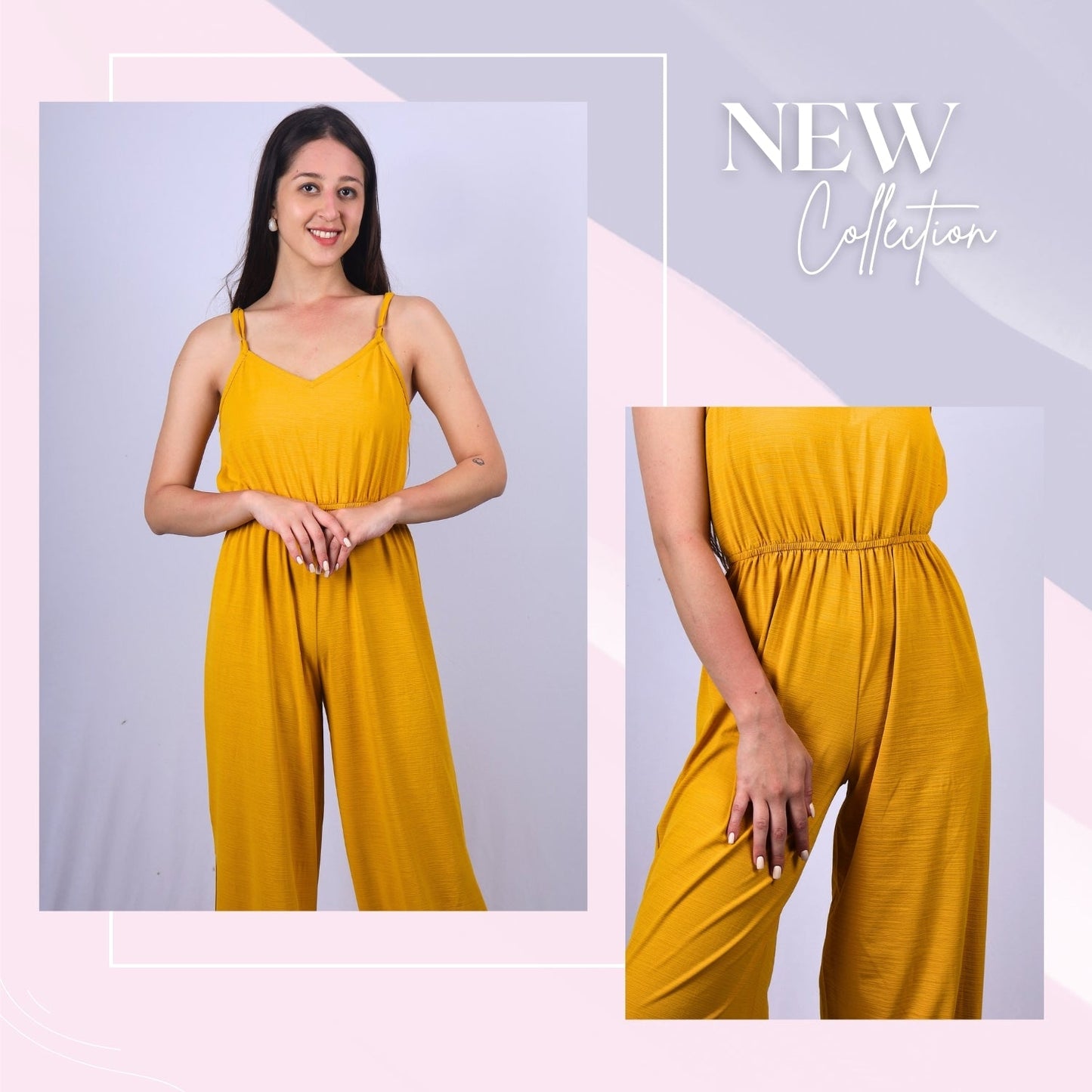 Wide-Leg Sleeveless Jumpsuit