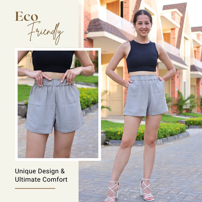 Comfy Chic Elastic Waist Shorts