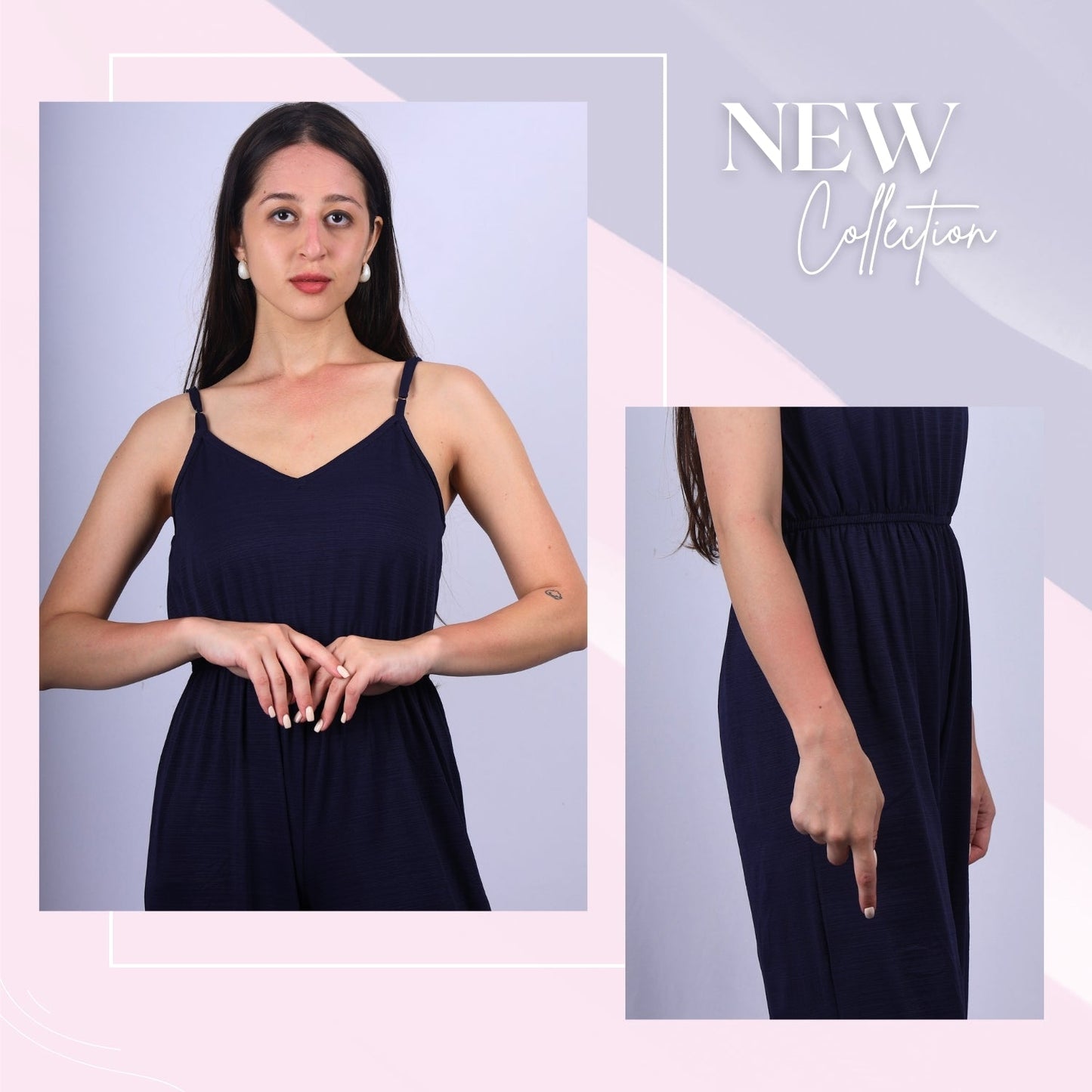 Wide-Leg Sleeveless Jumpsuit