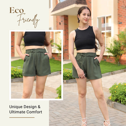 Comfy Chic Elastic Waist Shorts