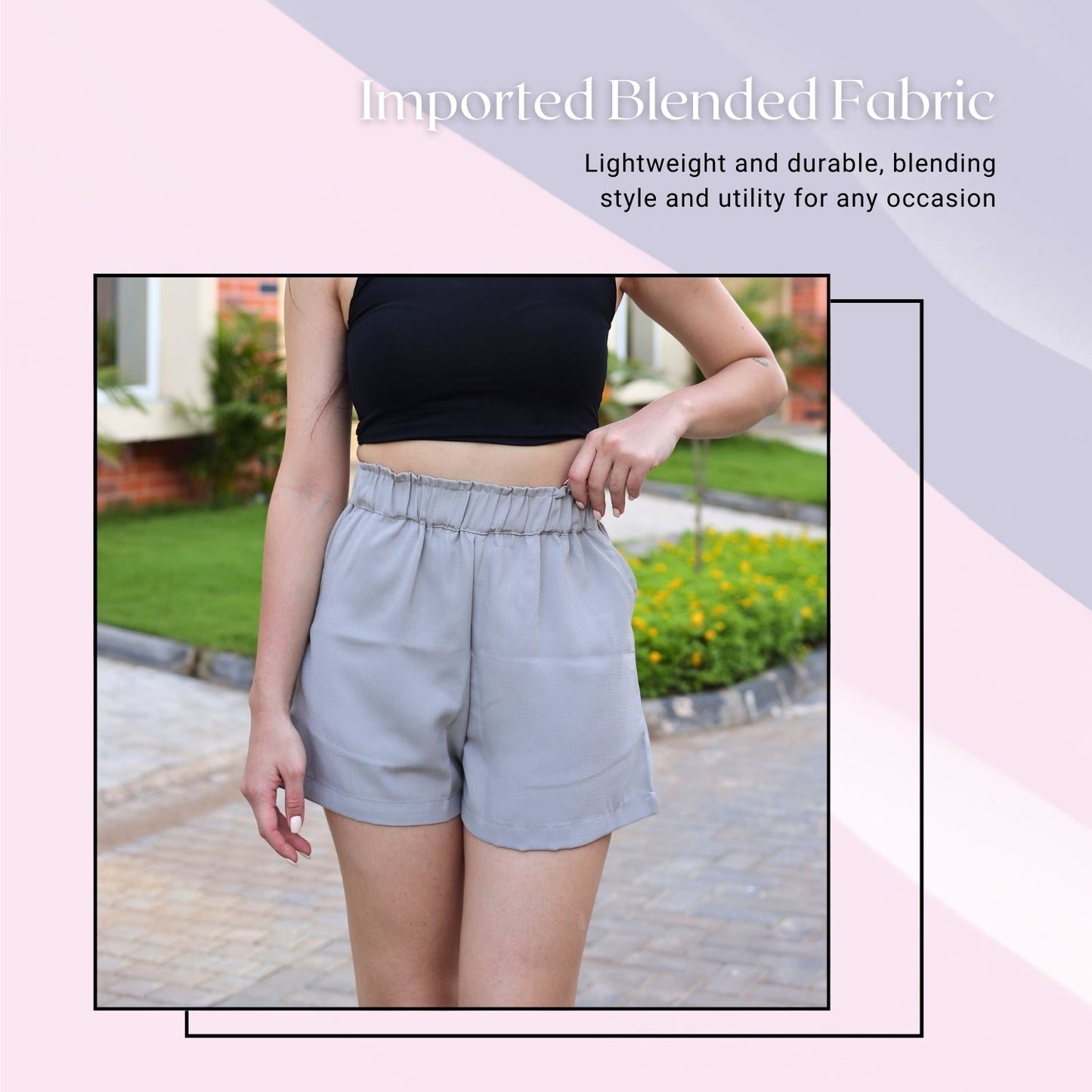 Comfy Chic Elastic Waist Shorts