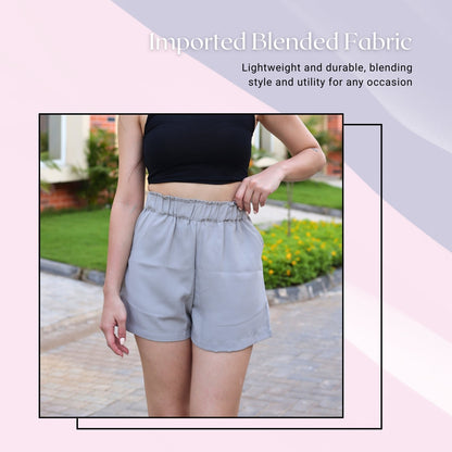Comfy Chic Elastic Waist Shorts