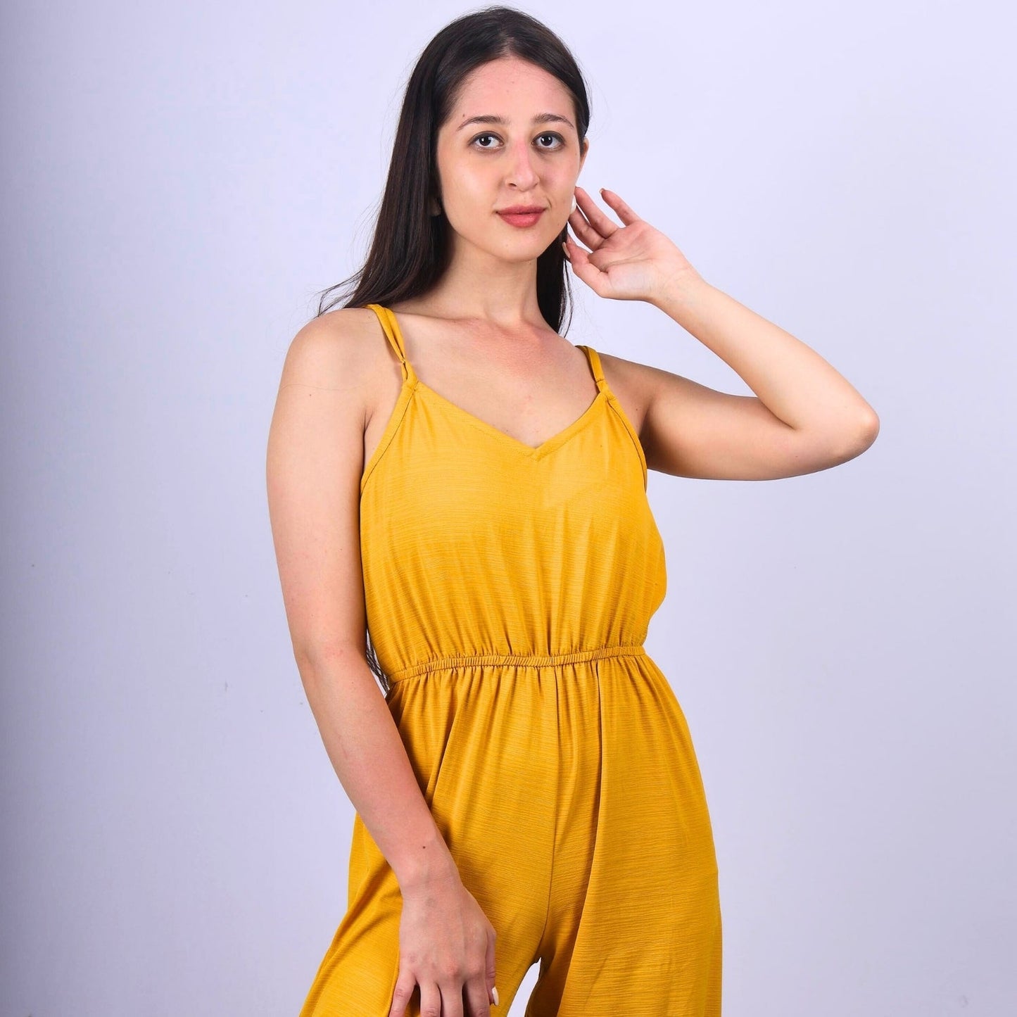 Wide-Leg Sleeveless Jumpsuit