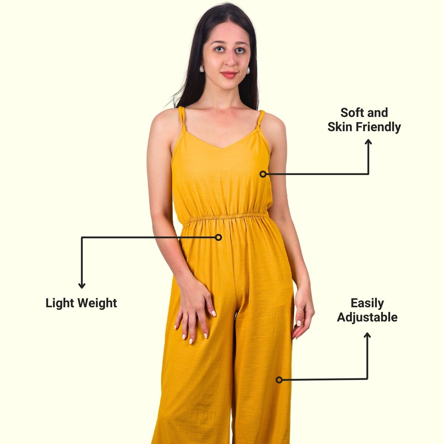 Wide-Leg Sleeveless Jumpsuit