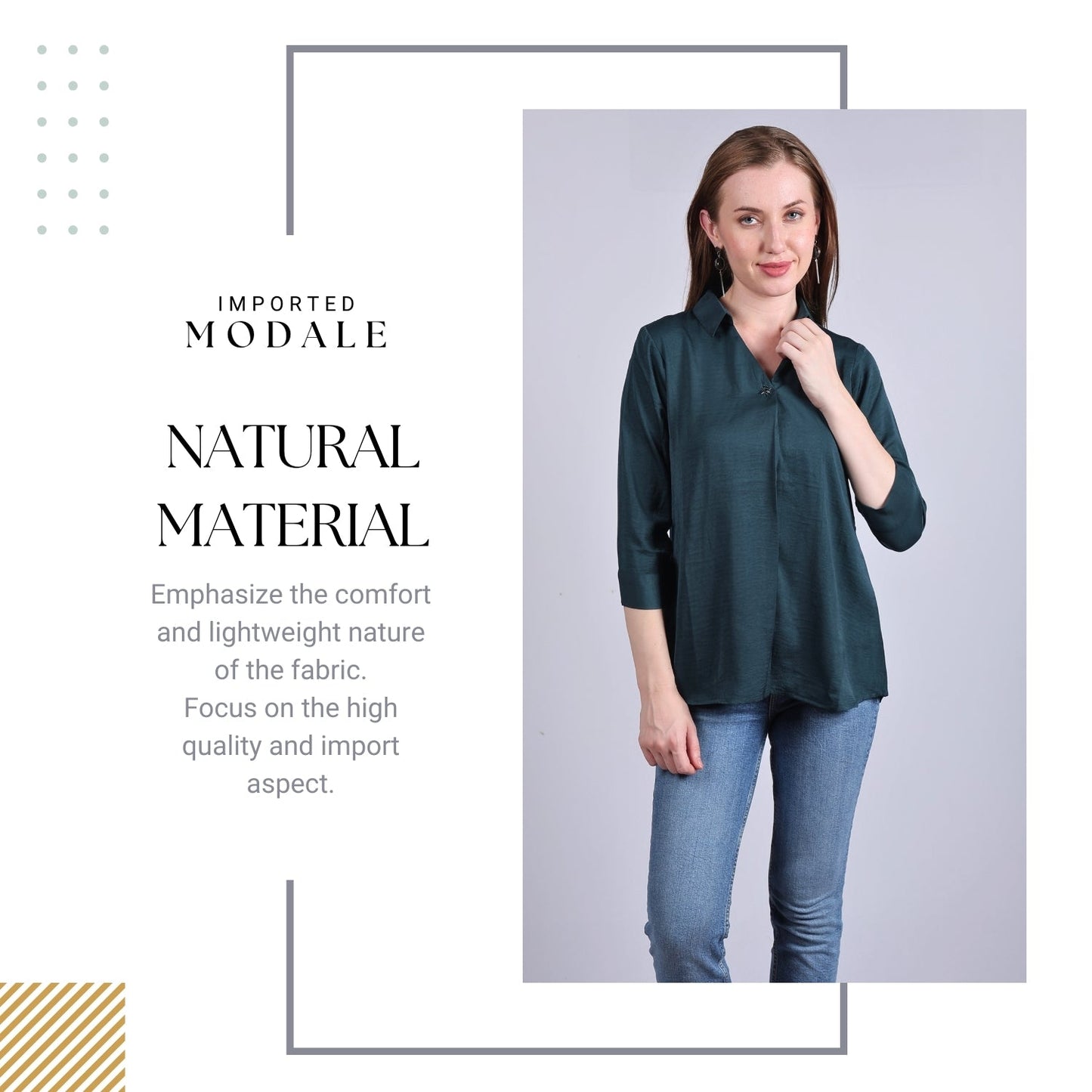 Glofash | Flattering Fit Soft Modal Tops - FashionZapp.com