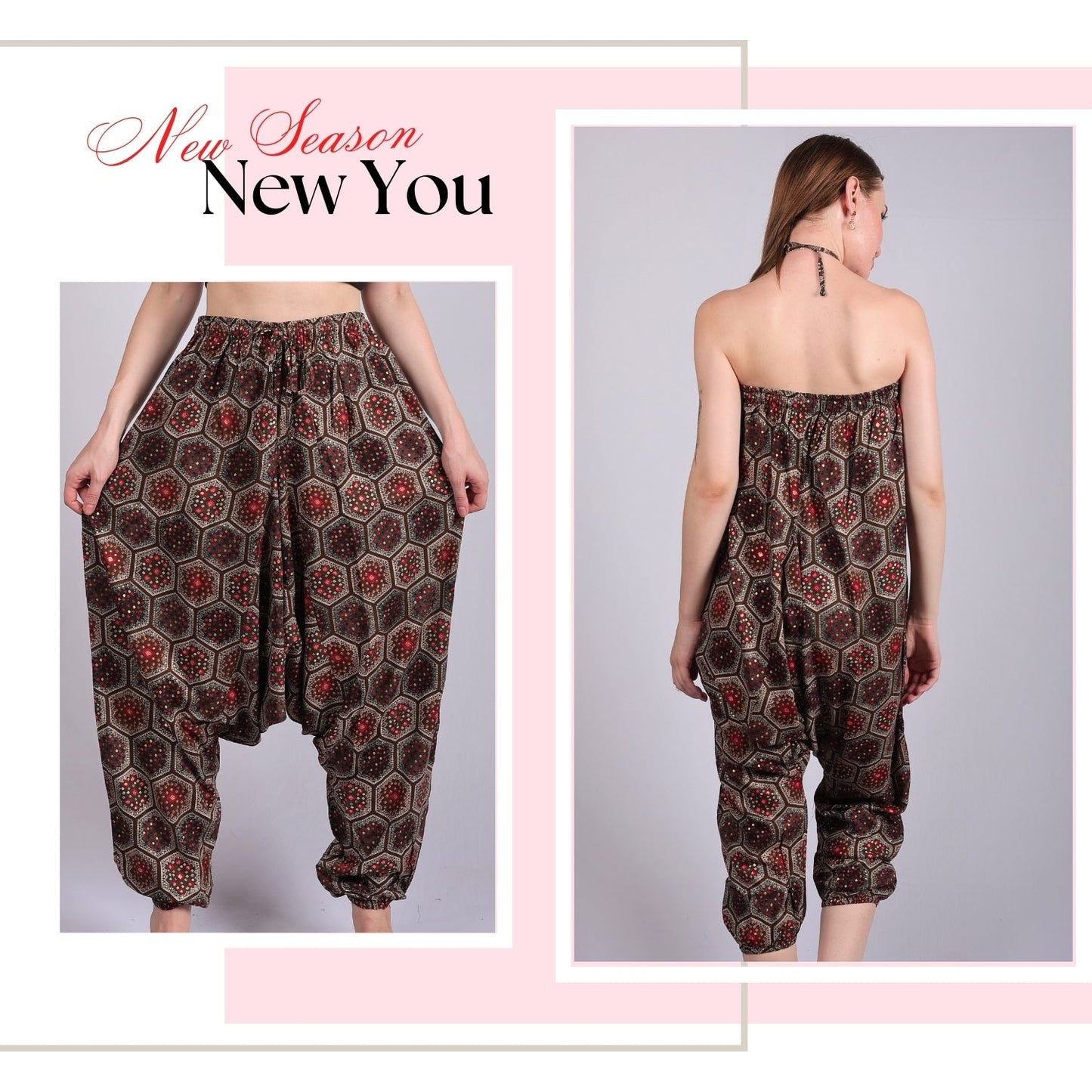 Women's Boho Harem Pants “ Trendy Pants with Pockets - .com