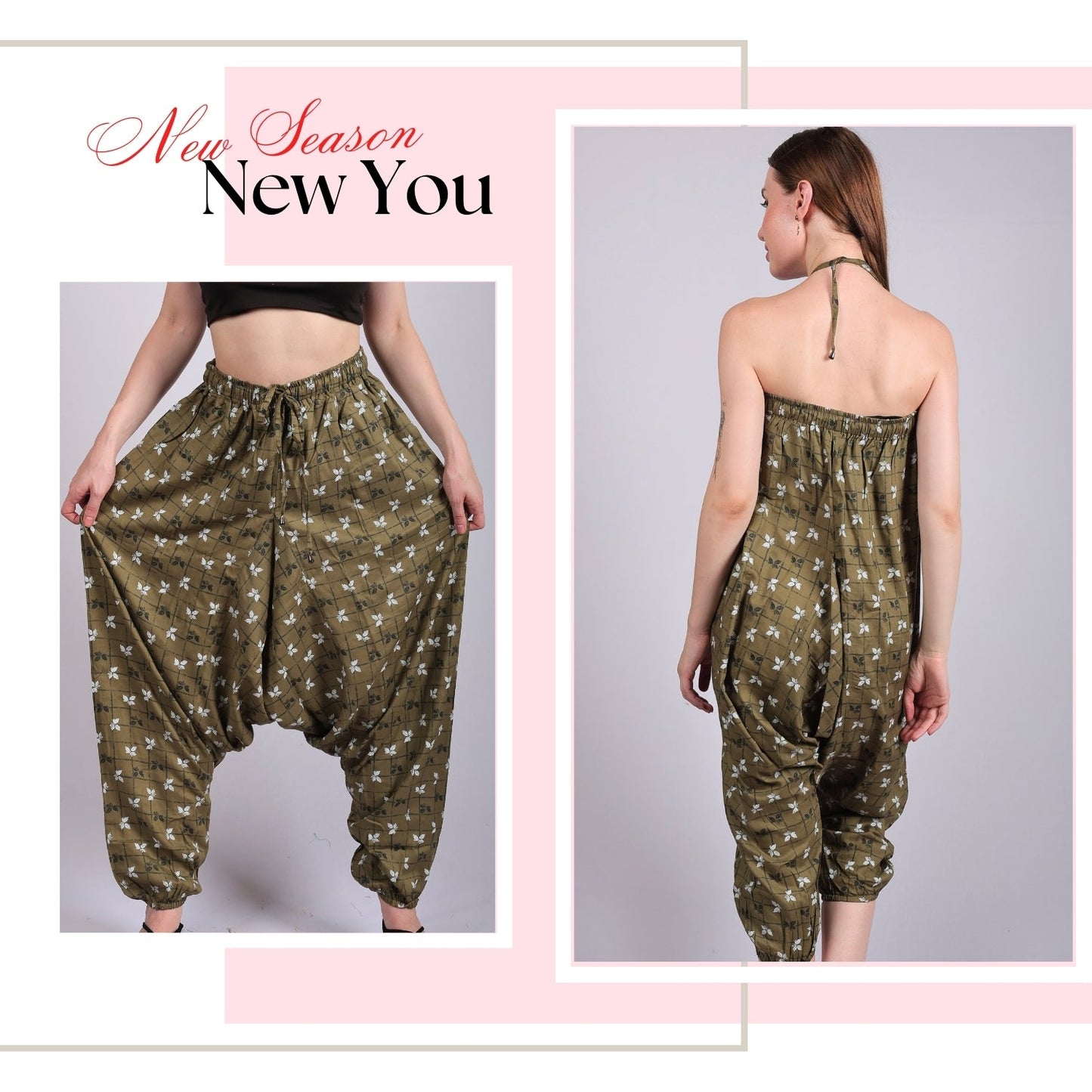 Women's Boho Harem Pants “ Multi-Functional Pants with Pockets - .com