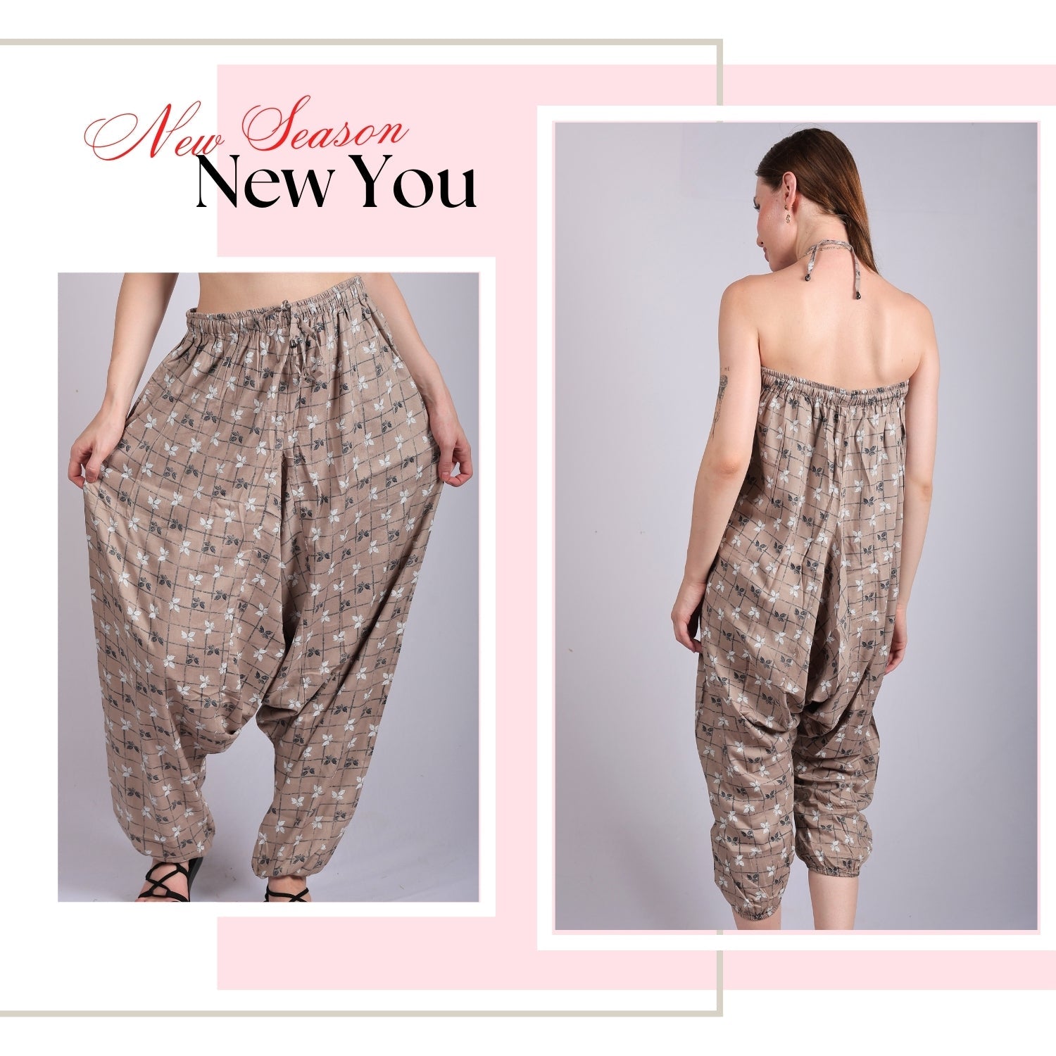 Women's Boho Harem Pants “ Multi-Functional Pants with Pockets - .com