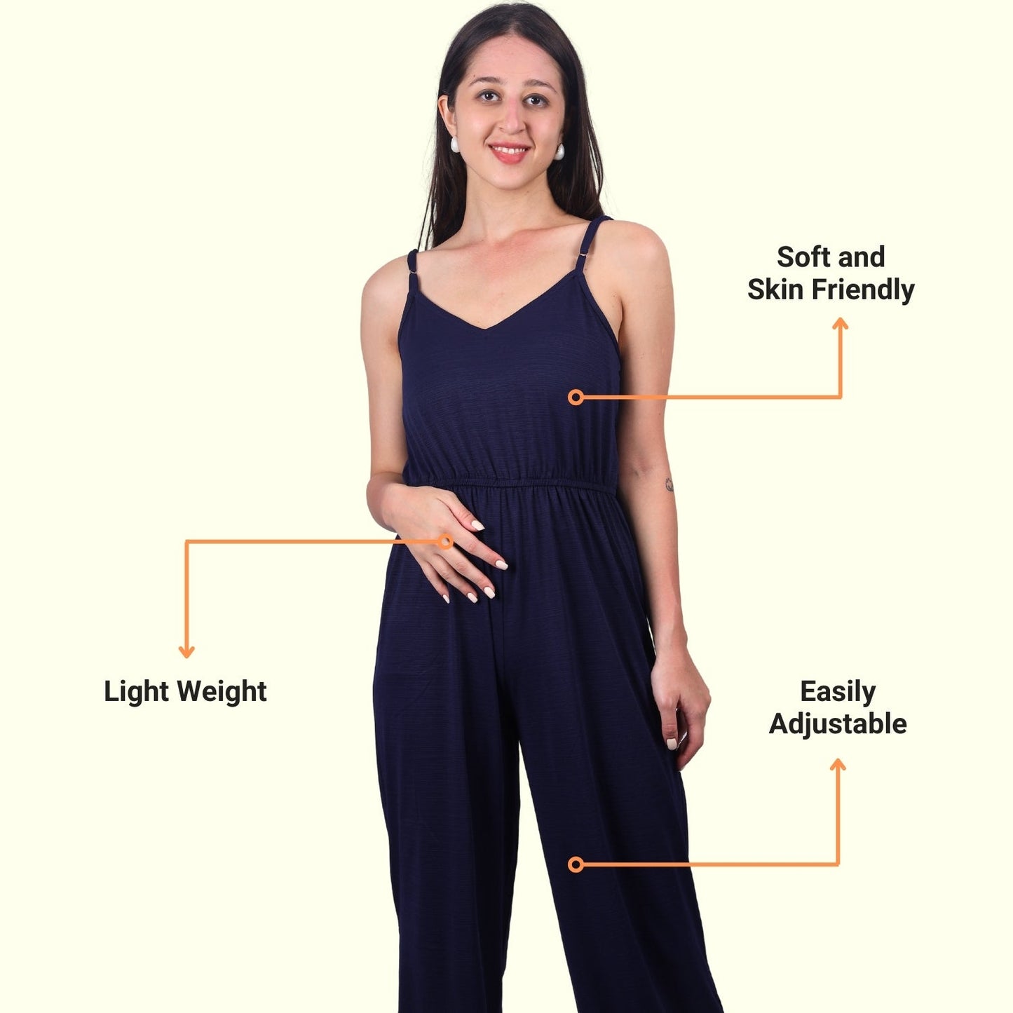 Wide-Leg Sleeveless Jumpsuit