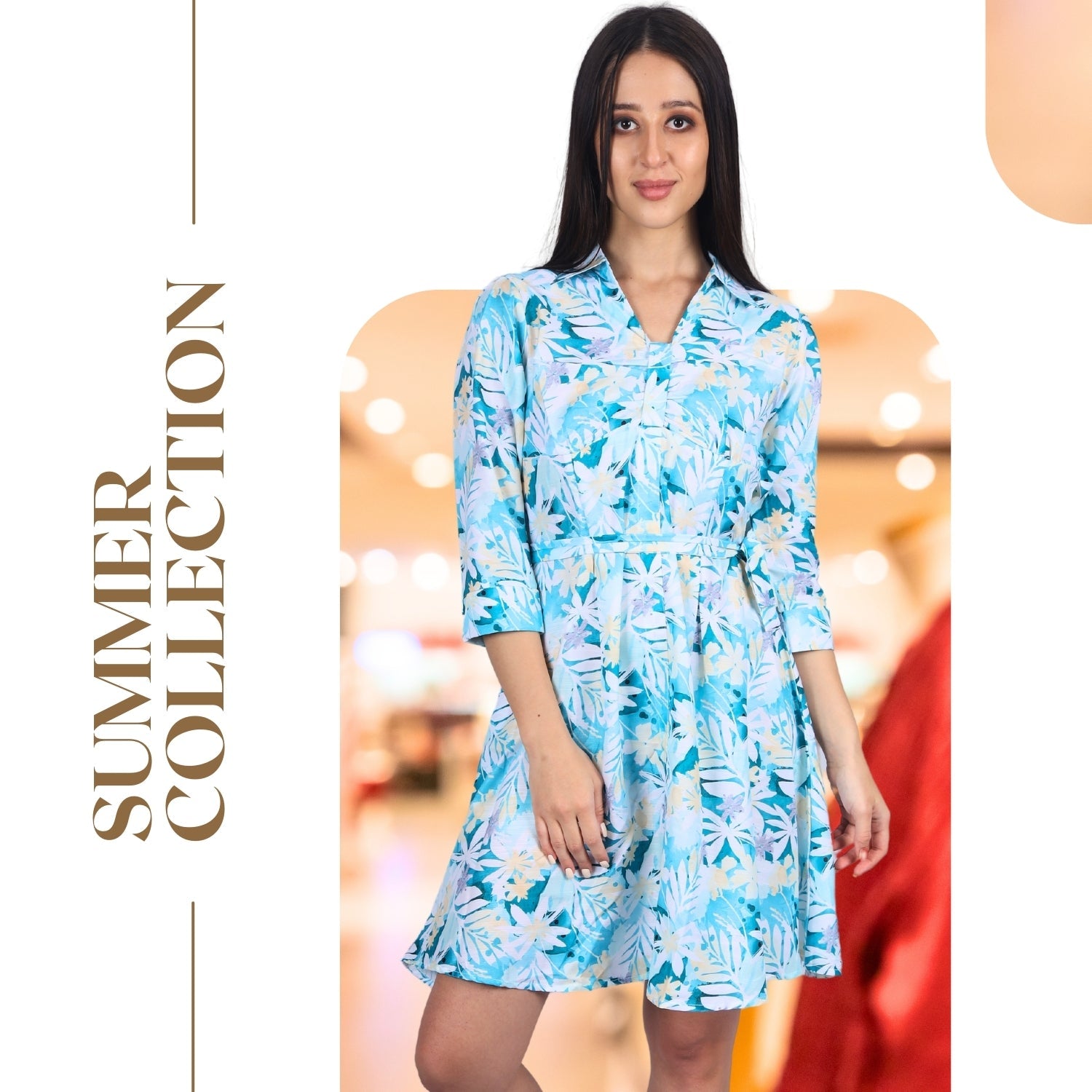 Blossom Breeze Floral Shirt Dress - FashionZapp.com