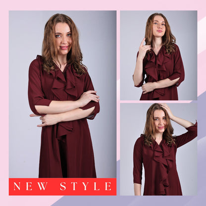 Shop Dresses Blended Georgette