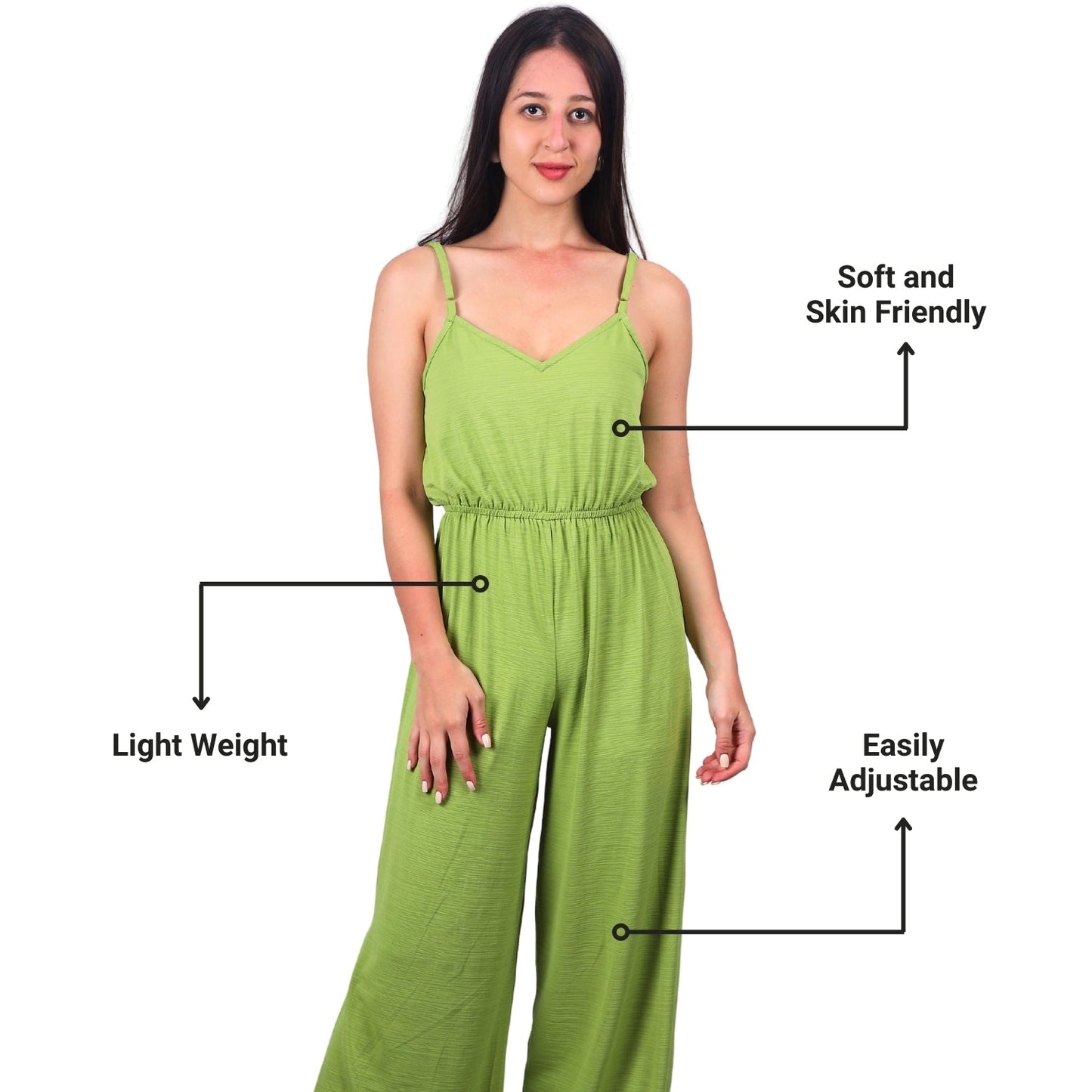Wide-Leg Sleeveless Jumpsuit