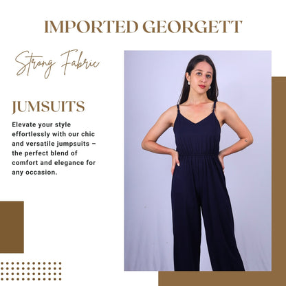 Wide-Leg Sleeveless Jumpsuit