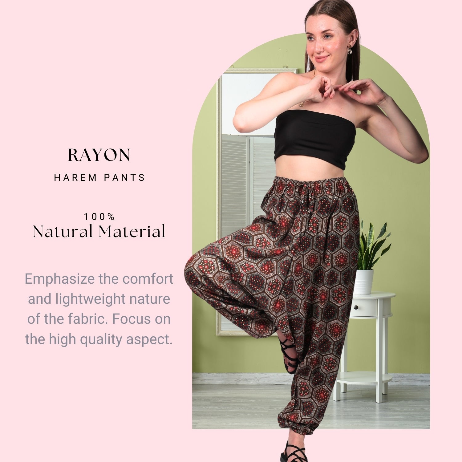 Women's Boho Harem Pants “ Trendy Pants with Pockets - .com