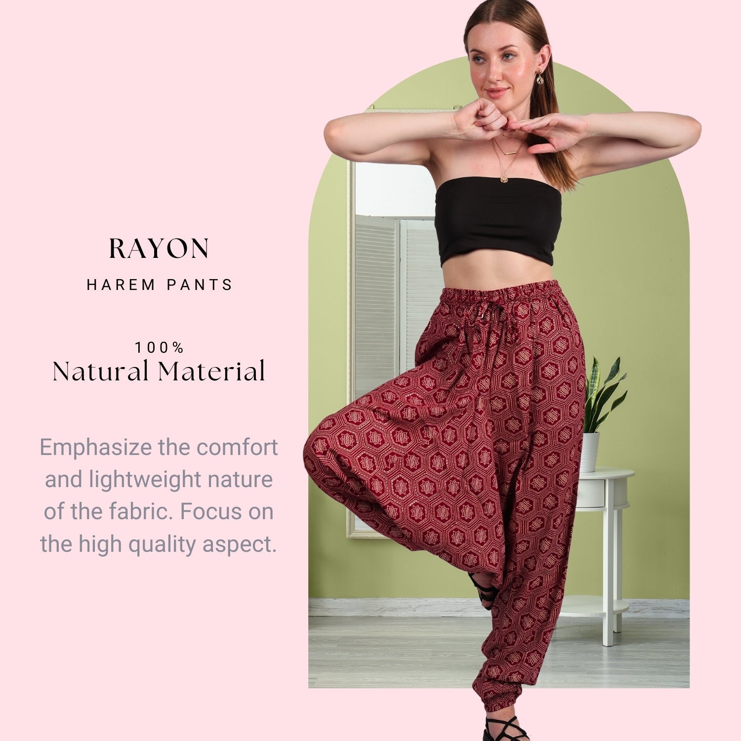 Bohemian Harem Pants for Women “ Comfortable Yoga Pants - .com