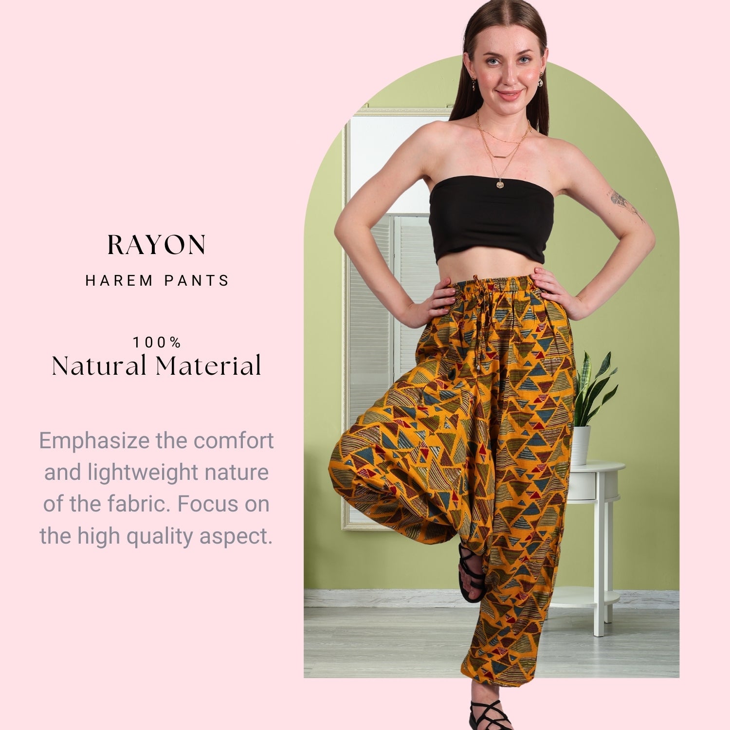 Boho Chic Harem Pants for Women “ Casual Yoga Pants - .com