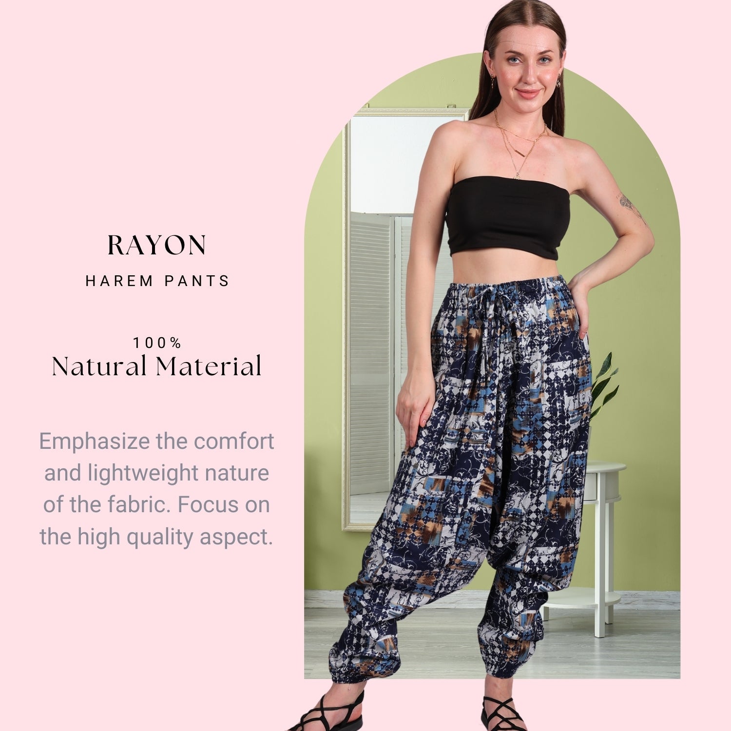 Women's Boho Harem Pants “ Comfy And Beach Wear - .com