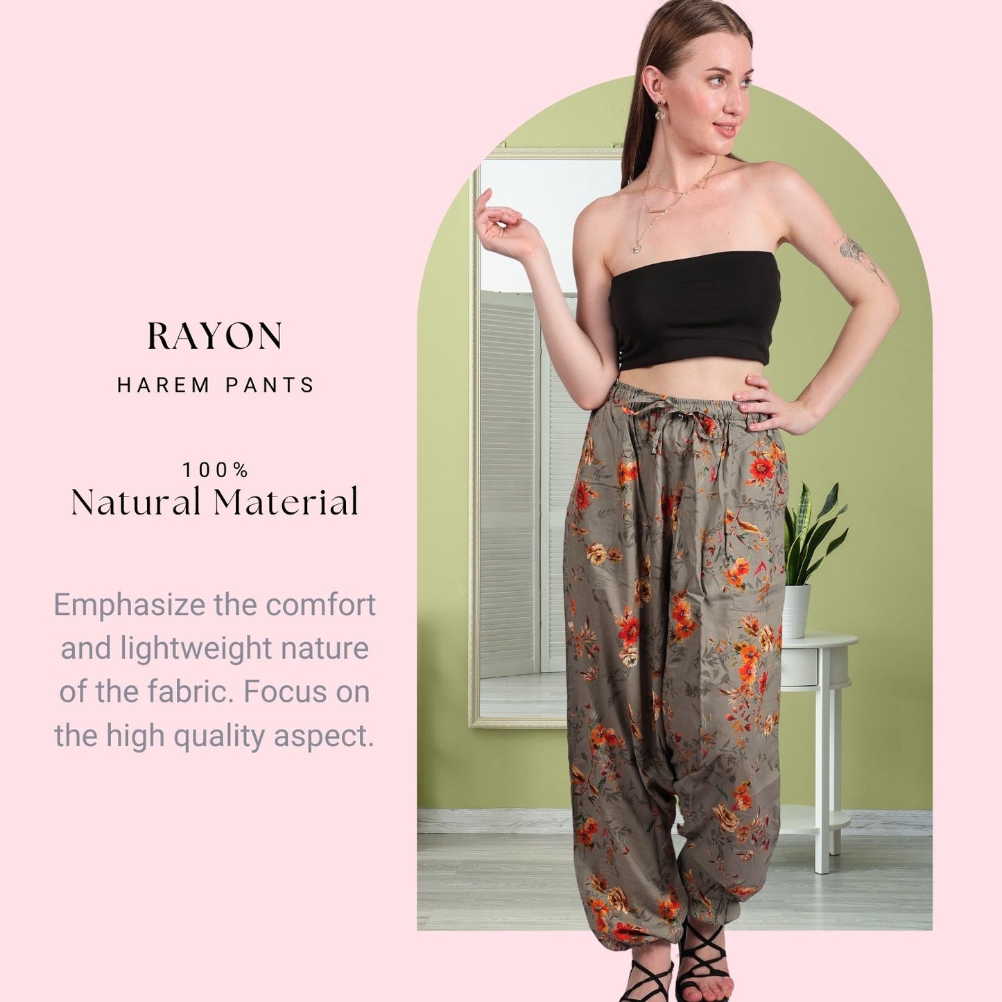 Women's Bohemian Harem Pants “ Stylish Yoga & Lounge Pants - .com