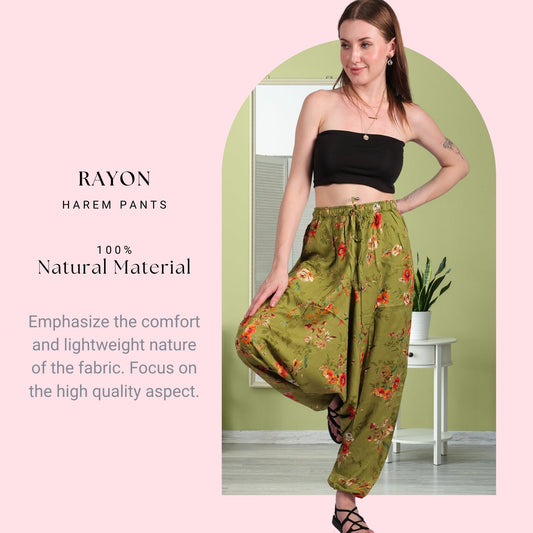 Women's Bohemian Harem Pants “ Stylish Yoga & Lounge Pants - .com