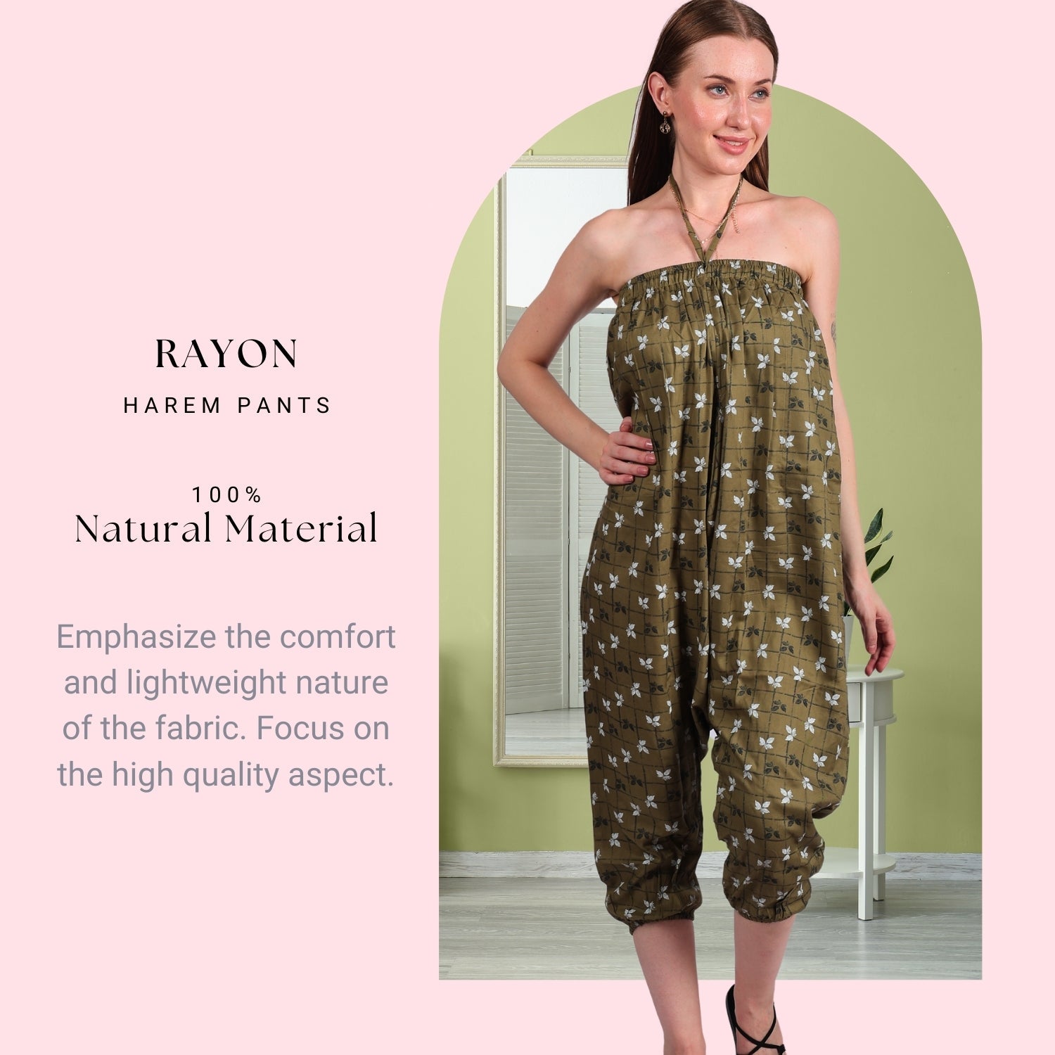 Women's Boho Harem Pants “ Multi-Functional Pants with Pockets - .com