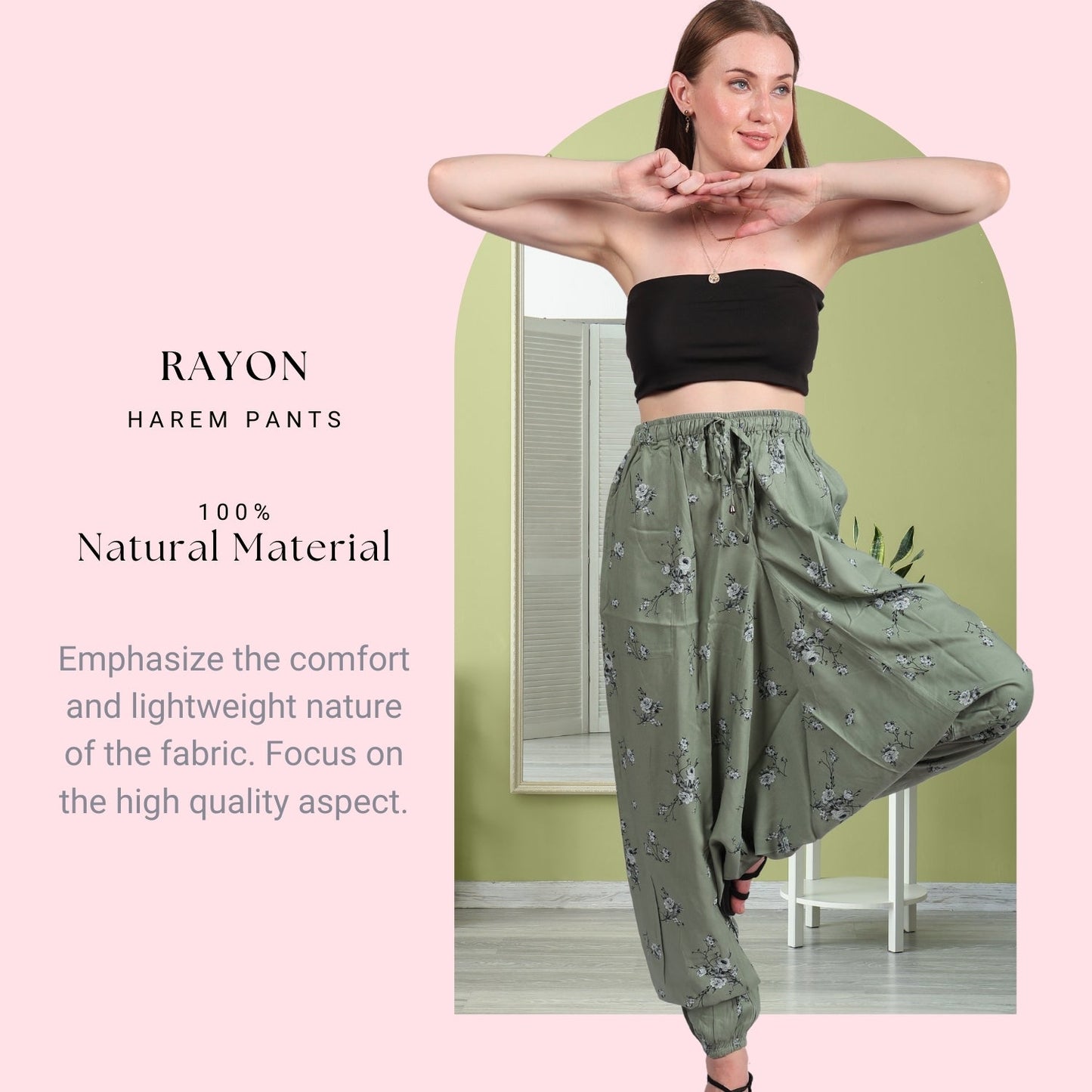 Boho Harem Pants for Women - Yoga Pants with Pockets - .com