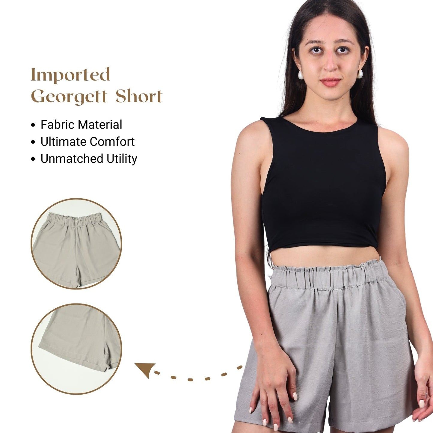 Comfy Chic Elastic Waist Shorts