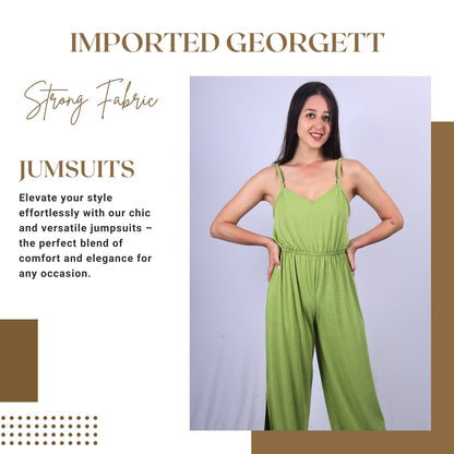 Wide-Leg Sleeveless Jumpsuit