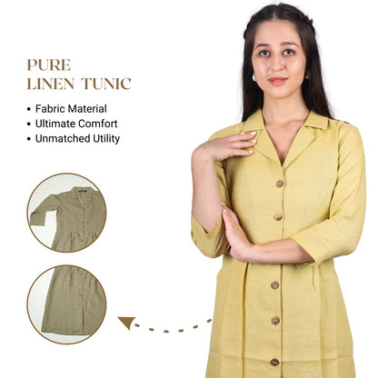 Women's V-Neck Summer Casual 3/4 Sleeve Button-Down Dress - FashionZapp.com
