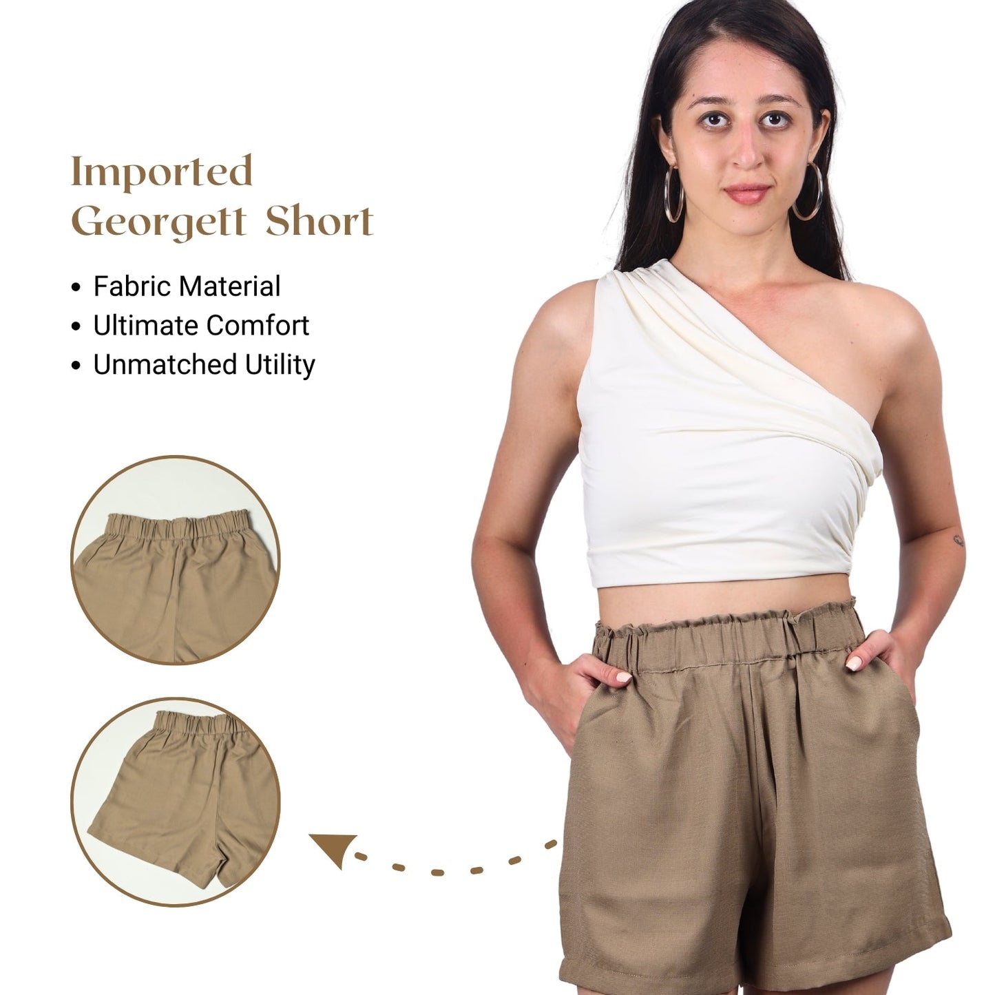 Comfy Chic Elastic Waist Shorts