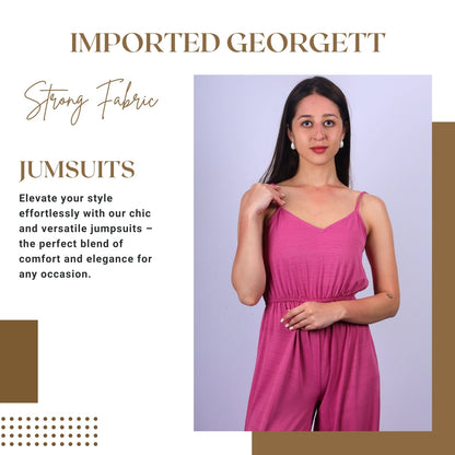 Wide-Leg Sleeveless Jumpsuit